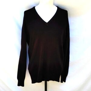 100% cashmere men's sweater, black, sz 54 EU, buttery soft